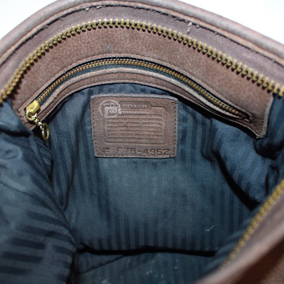 Vintage Coach #4952 Helen’s Legacy Nubuc Leather Bucket Cross Body Shoulder Bag - Picture 8 of 16